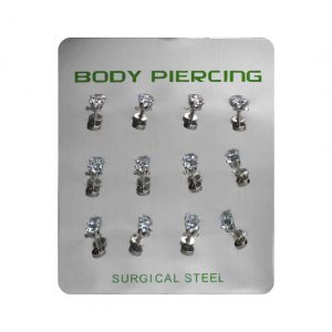 Body piercing plateado Surtido