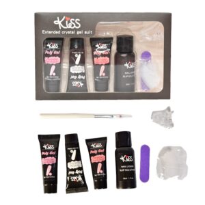 Kit básico de poly gel para uñas marca Kiss